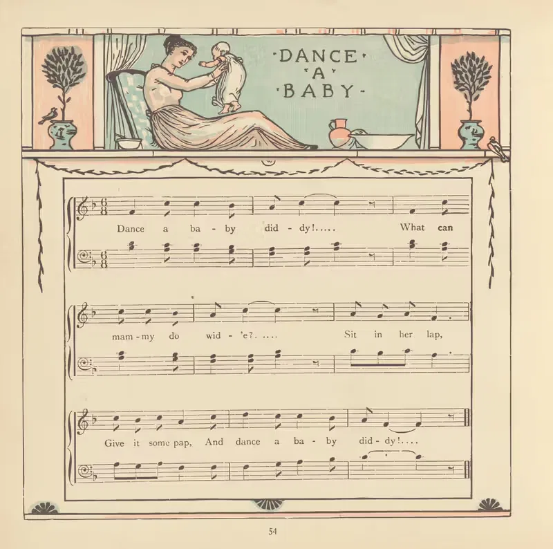 Dance a Baby by Walter Crane, 1876 — digital art print download