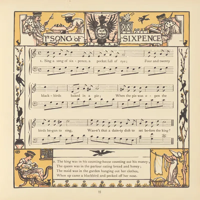 Song of Sixpence — Walter Crane