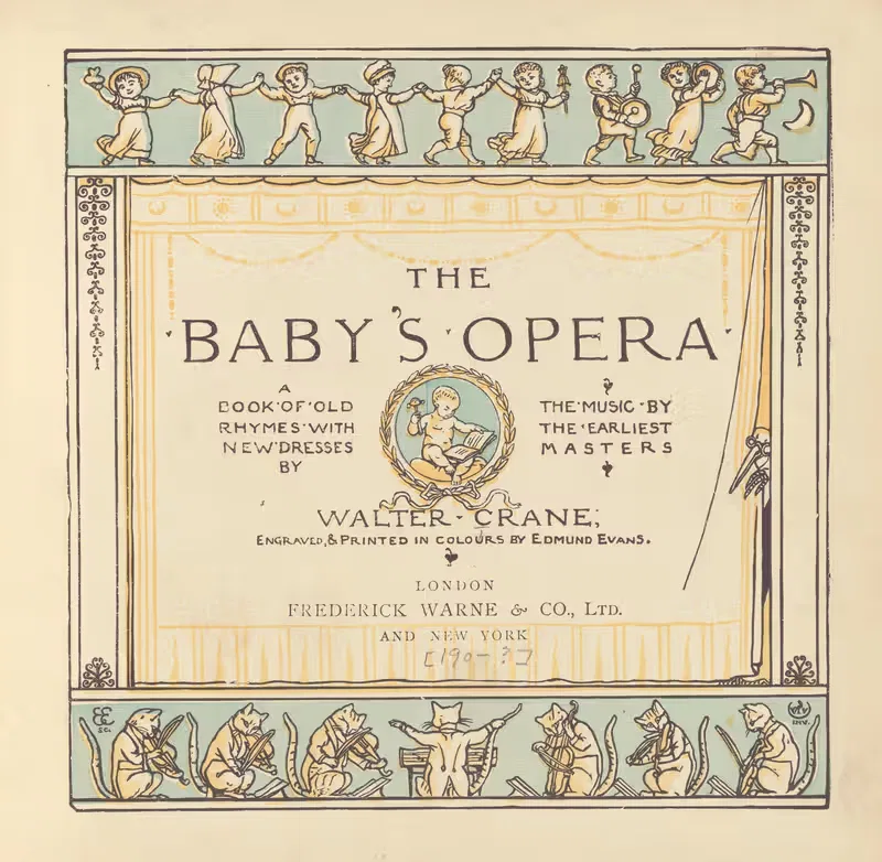 The baby's opera – Title page by Walter Crane, 1876 — digital art print download