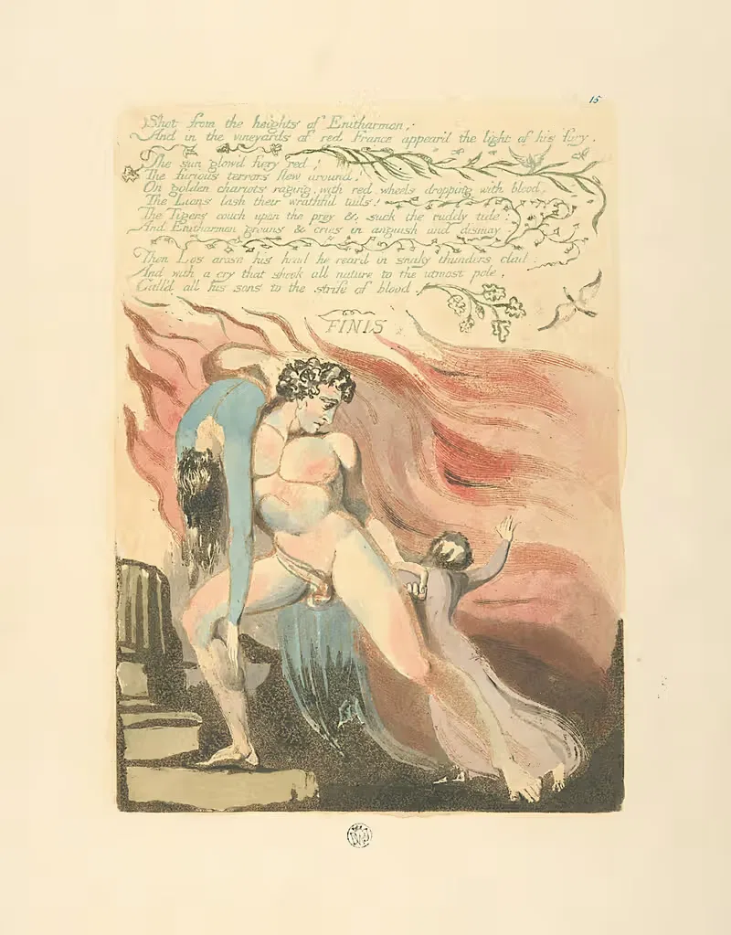 Shot from the heights… by William Blake, 1794 — digital art print download