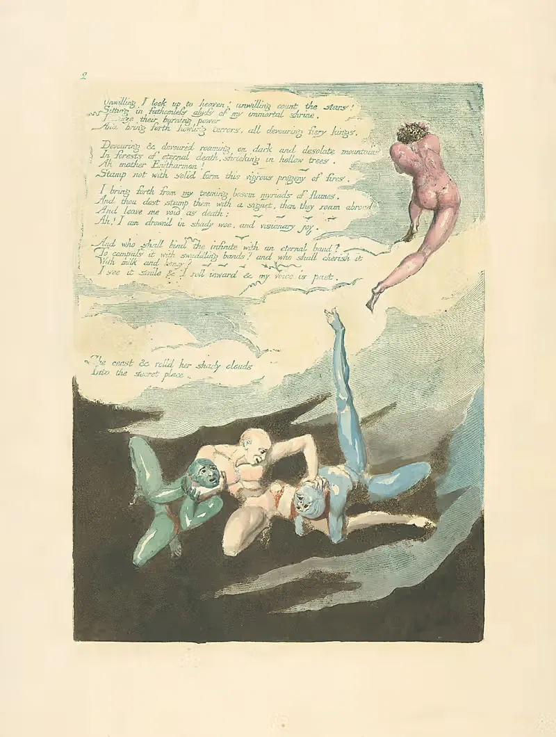 Unwilling I look up to heaven!… — William Blake