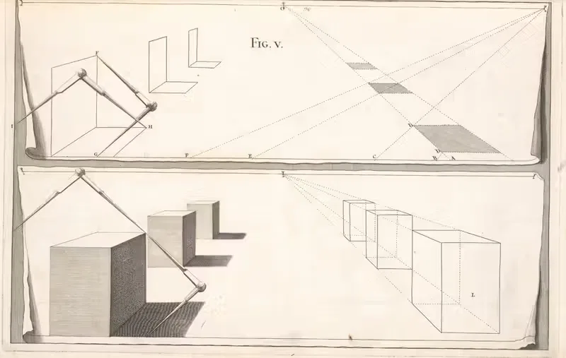 Планы площадей с их elevations. by Андреа Поссо, 1707 — digital art print download
