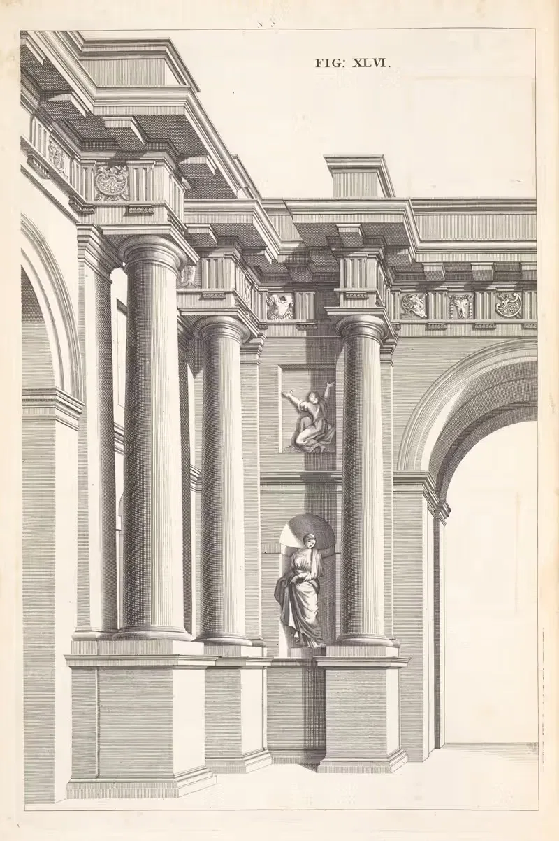 Другая половина того же дизайна. by Андреа Поссо, 1707 — digital art print download