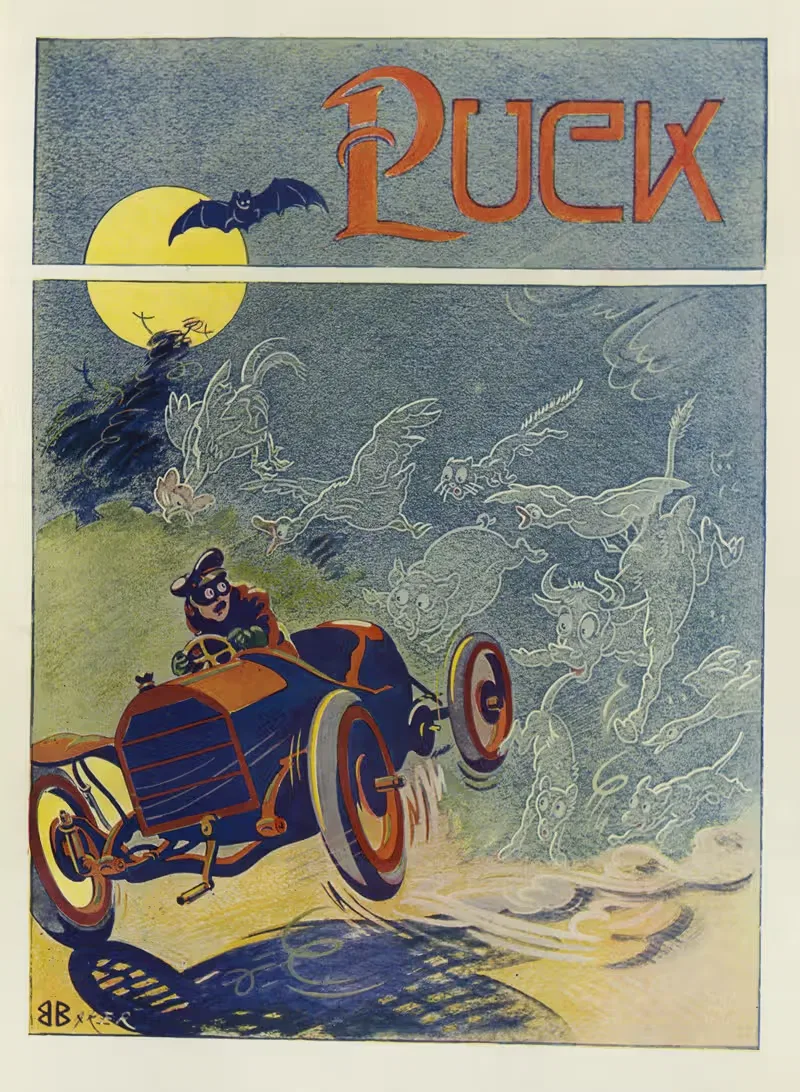 Призрачный автомобиль by Брайант Бейкер, 1910 — digital art print download