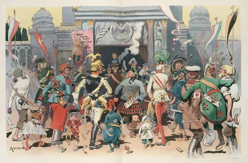 Второй призыв на мирный конгресс by Карл Хассман, 1905 — digital art print download