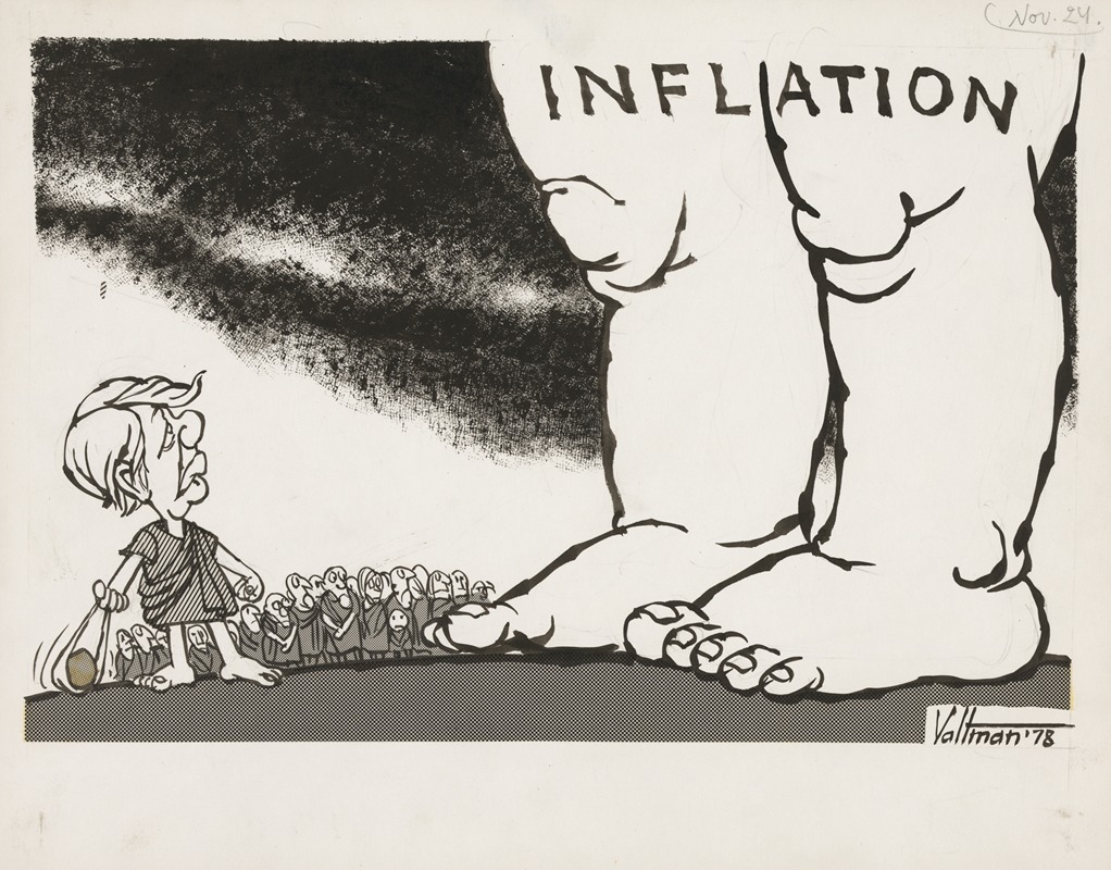 Инфляция by Эдмунд Зигфрид Вальтман, 1978 — digital art print download