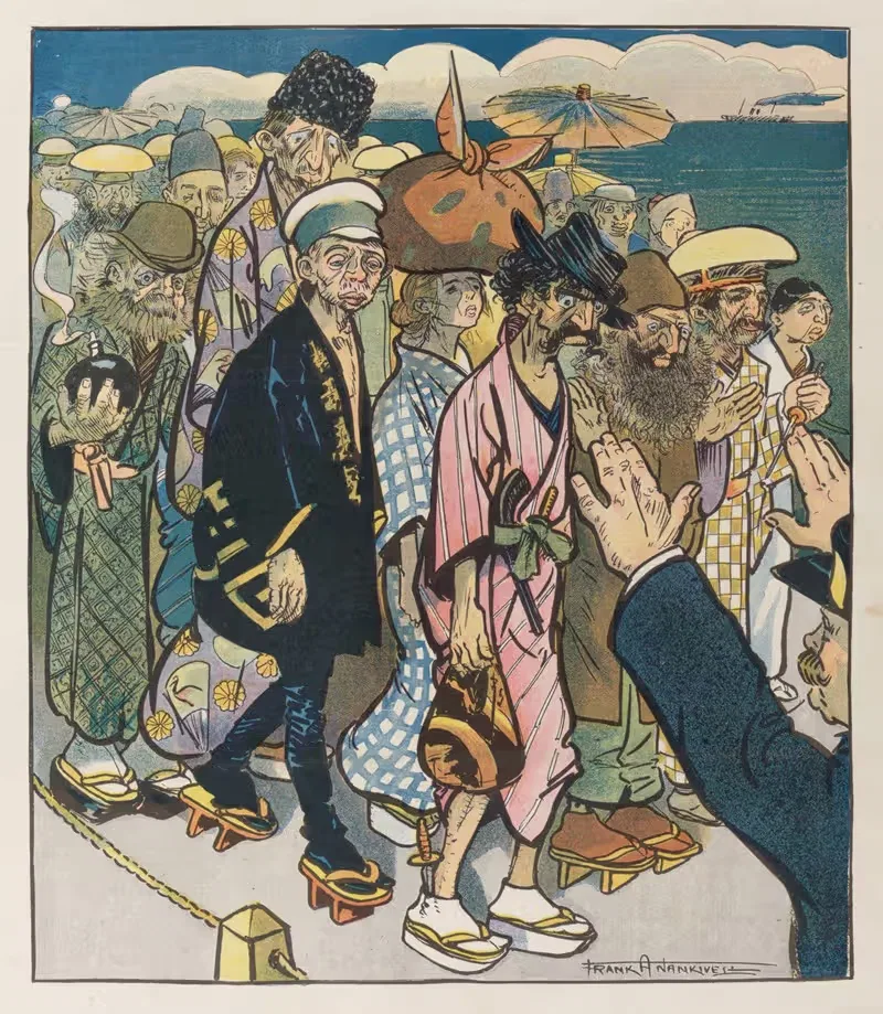 Что касается исключения японцев by Фрэнк Артур Нанкивелл, 1907 — digital art print download