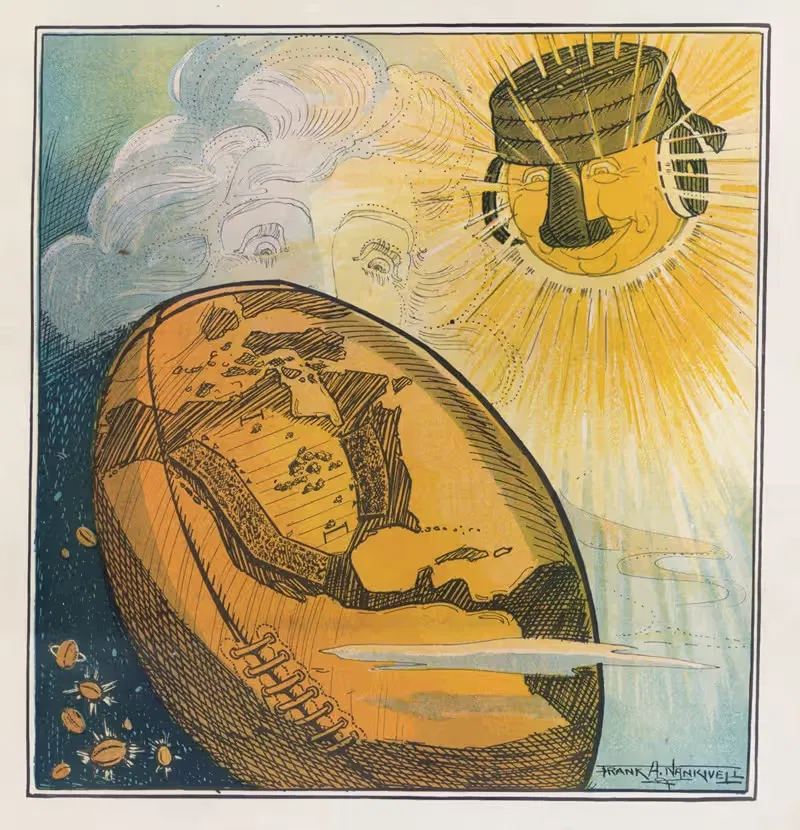 Колледжный мир by Фрэнк Артур Нанкивелл, 1906 — digital art print download
