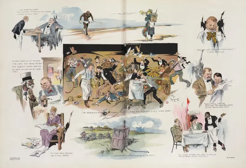 War frivolities by Henry Mayer, 1914 — digital art print download