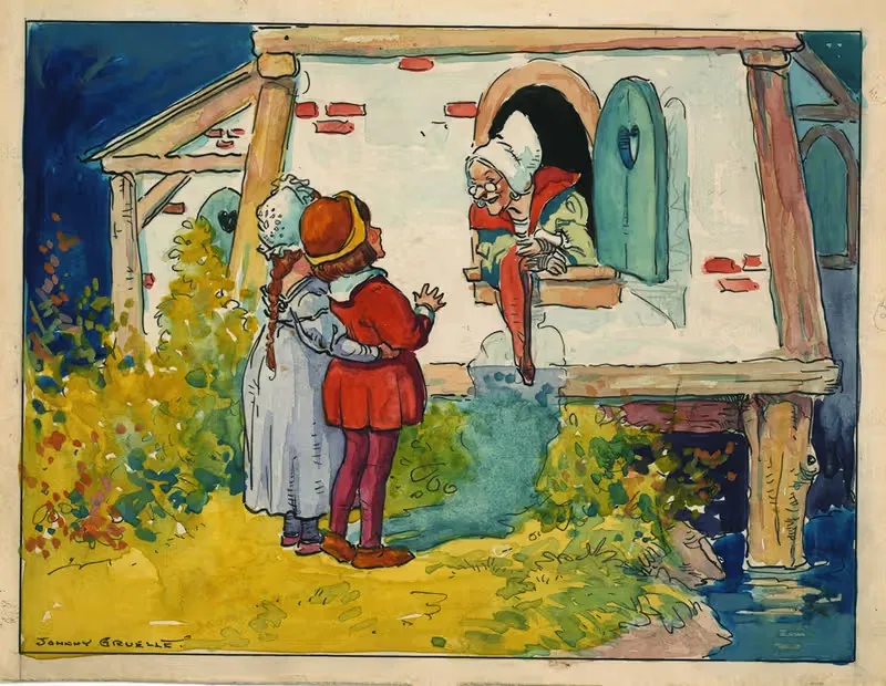 Два сироты посещают Салли Мигранди by Джонни Груэлл, 1919 — digital art print download