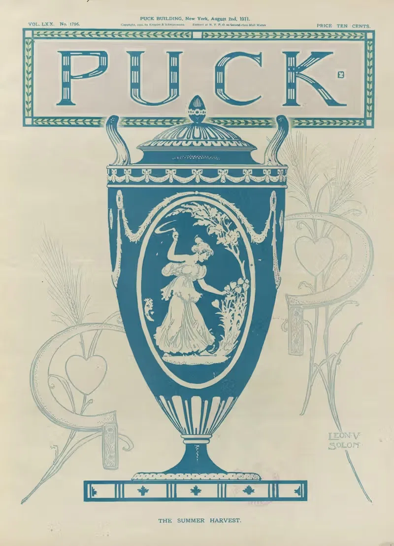 Летний урожай by Леон-Виктор Солон, 1911 — digital art print download