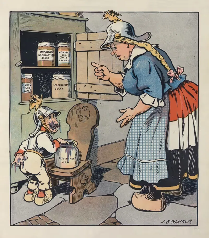 В немецком шкафу с вареньем by Луи Глакенс, 1908 — digital art print download