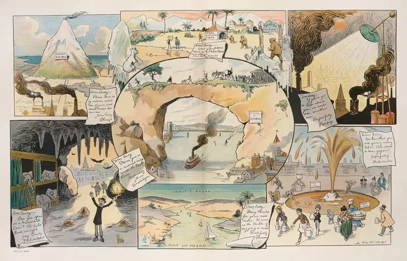 Последние новости филантропа Энди by Луи Глакенс, 1907 — digital art print download