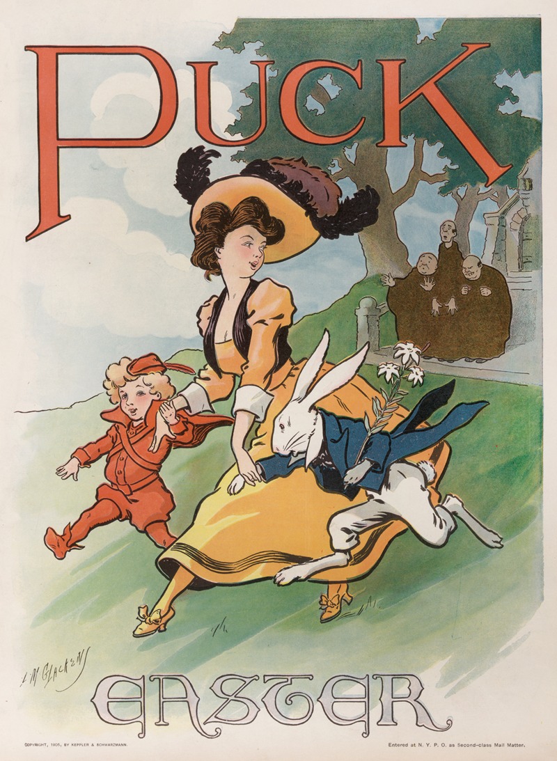 Puck Easter by Louis Glackens, 1905 — digital art print download