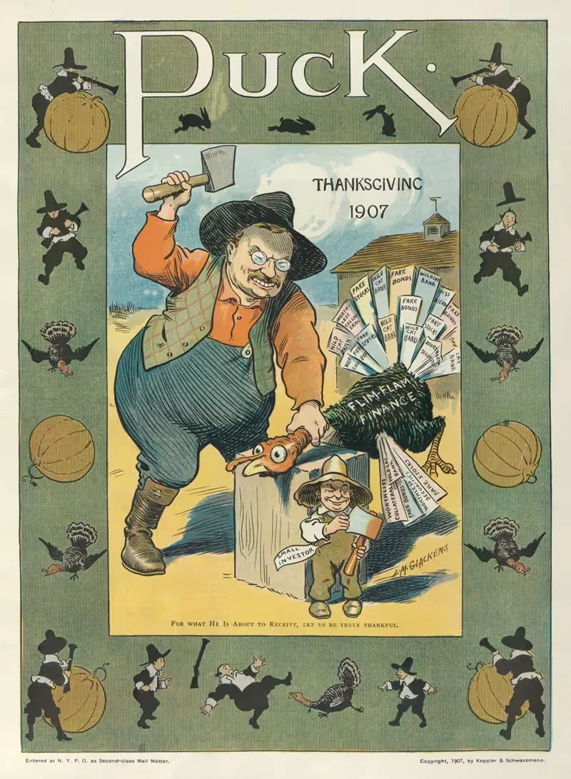Puck Thanksgiving 1907 by Louis Glackens, 1907 — digital art print download