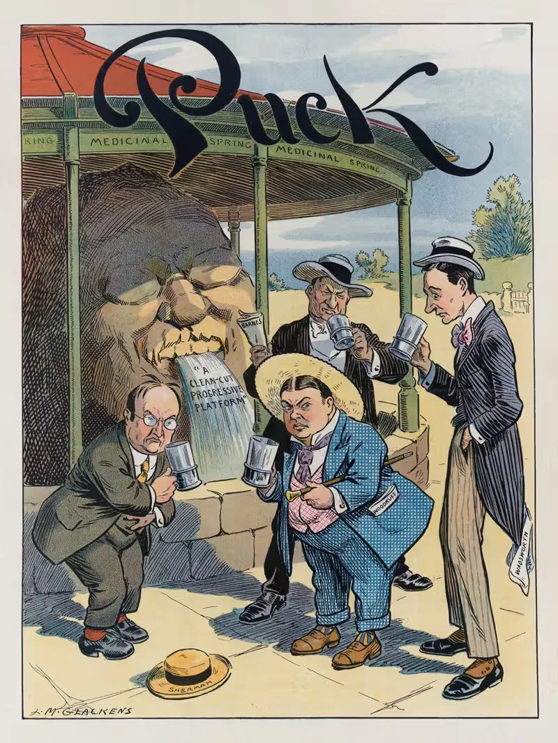 Конвенция весны в Саратоге by Луи Глакенс, 1910 — digital art print download