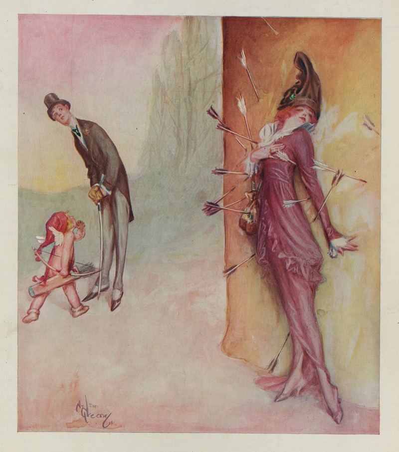 Сужающаяся цель by Нельсон Грин, 1914 — digital art print download