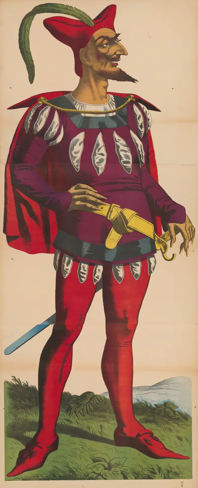 Carnival figure dressed as Mephistopheles, demon from German folklore — René Ackermann