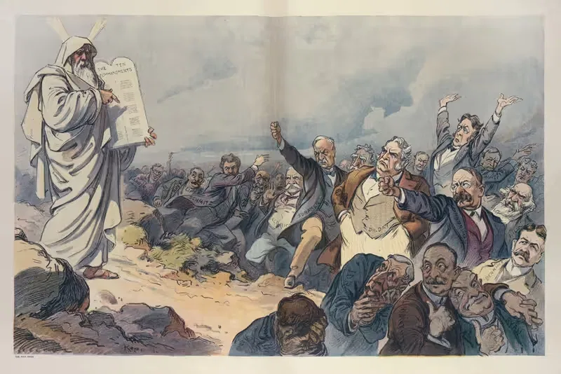 Если бы Моисей пришел сегодня by Удо Кепплер, 1908 — digital art print download
