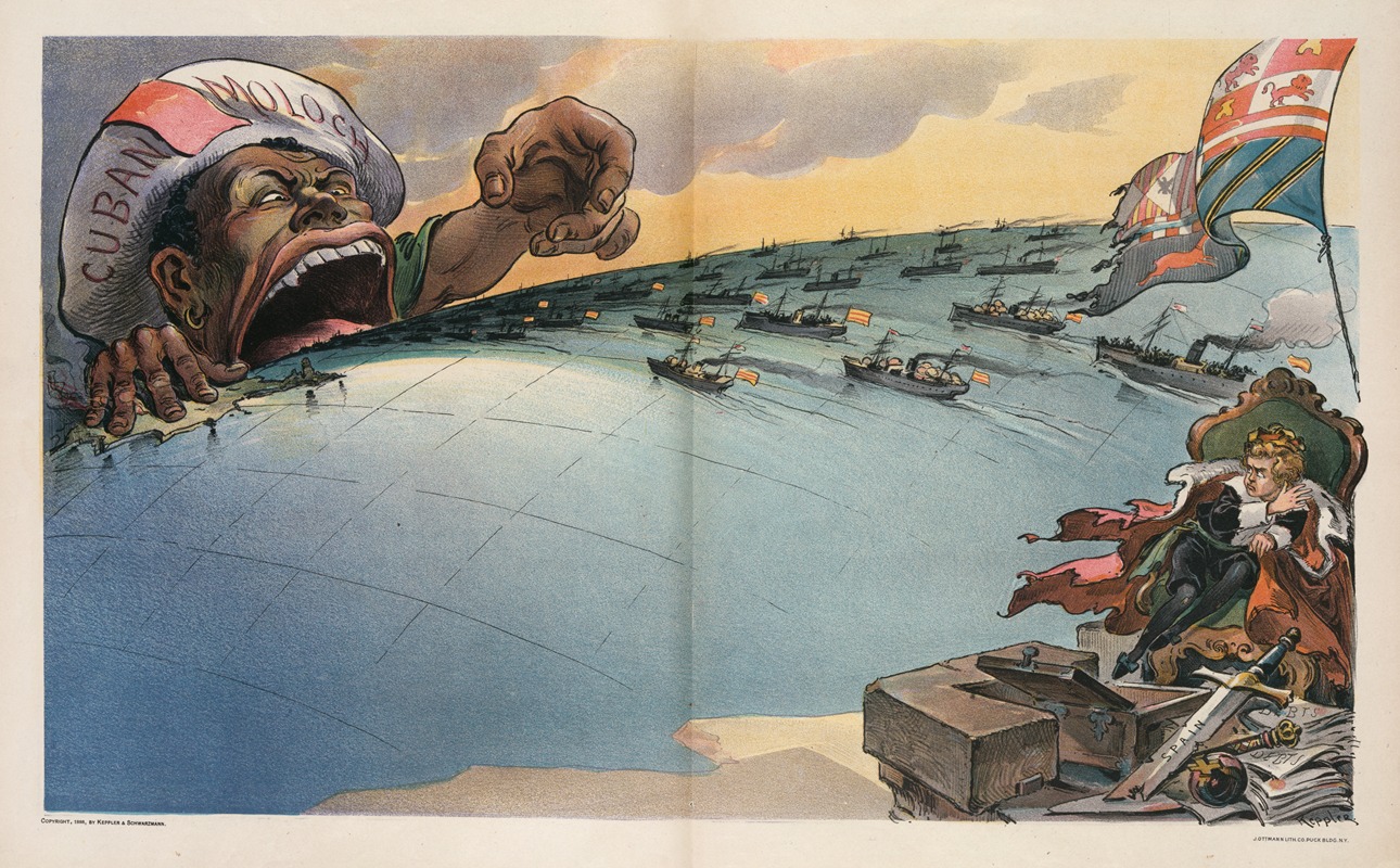Бедная Испания! by Удо Кепплер, 1898 — digital art print download
