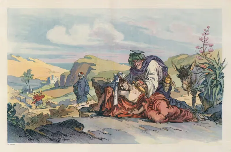 Добрый самаритянин by Удо Кепплер, 1912 — digital art print download