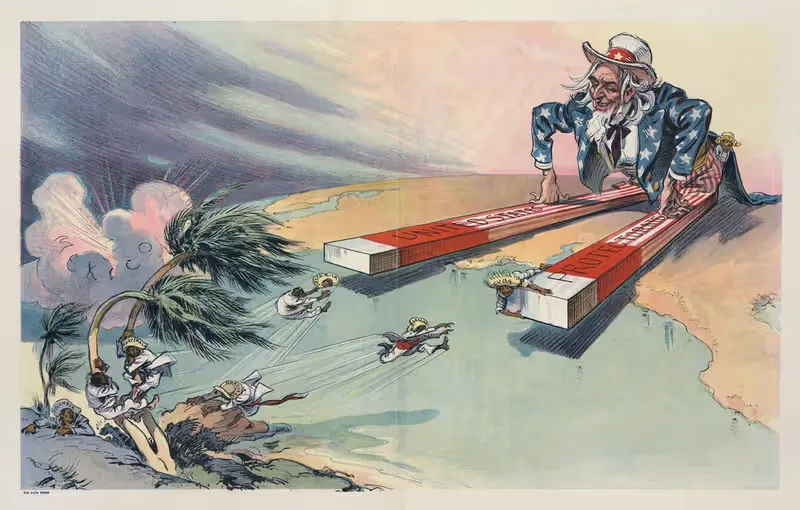 The pull of the Monroe magnet by Udo Keppler, 1913 — digital art print download
