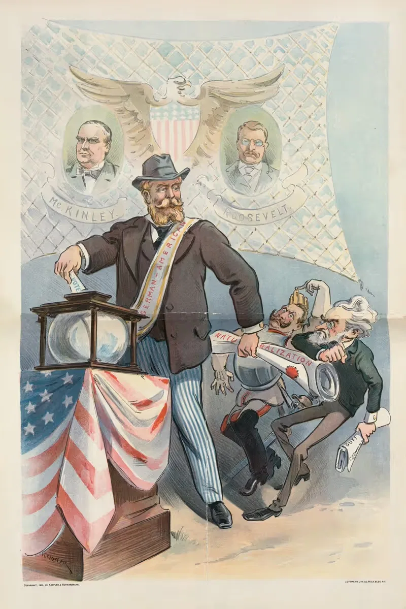 Настоящий немецко-американец by Удо Кепплер, 1900 — digital art print download
