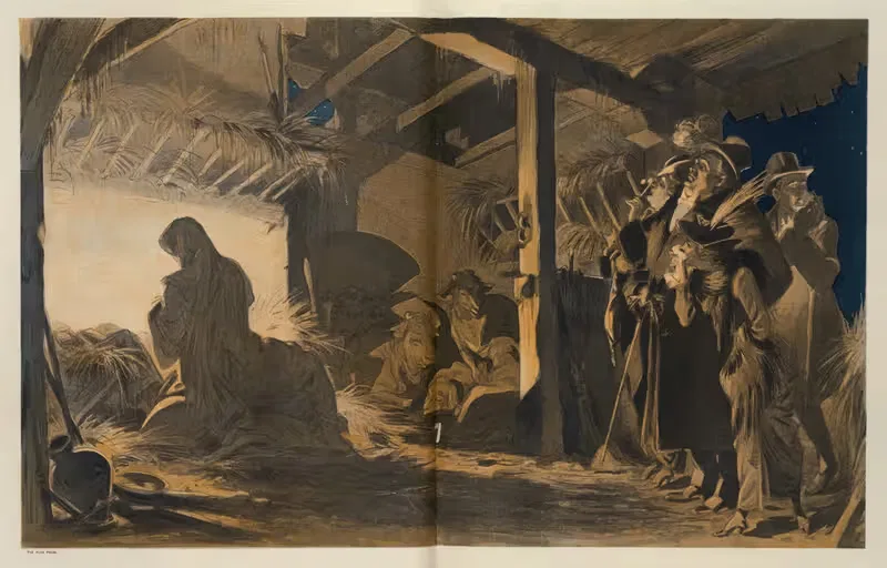 Вечеринка в трущобах в Вифлееме by Удо Кепплер, 1913 — digital art print download