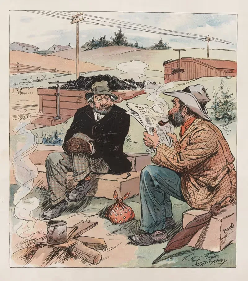 Next, the tramps by Walter H. Gallaway, 1903 — digital art print download