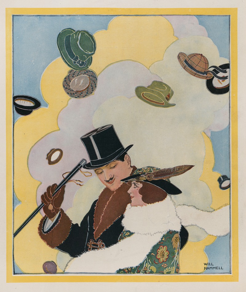 Head winds by Will Hammell, 1914 — digital art print download