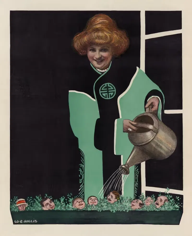Ее Джонни-джамп-апы by Уильям Эли Хилл, 1913 — digital art print download