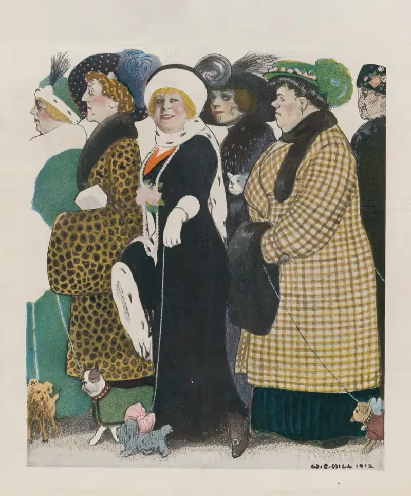 Цепная банда by Уильям Эли Хилл, 1912 — digital art print download
