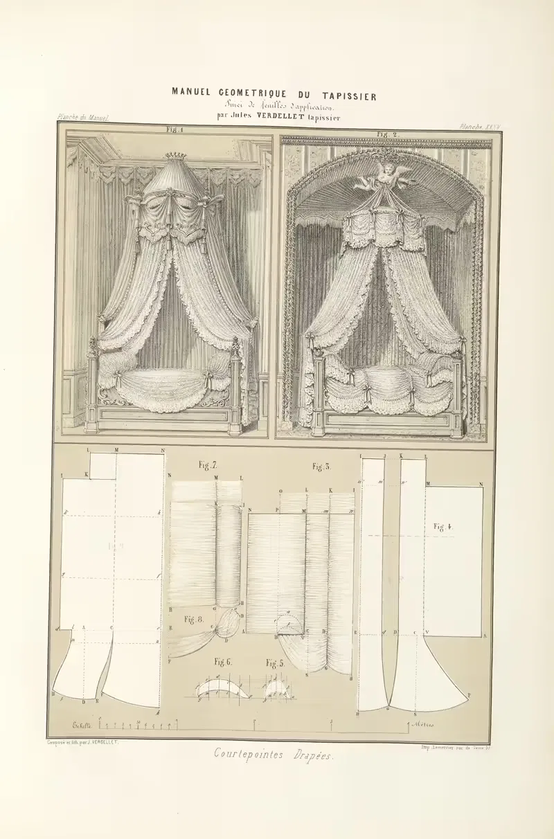 Courtepointes drapées. — Jules Verdellet
