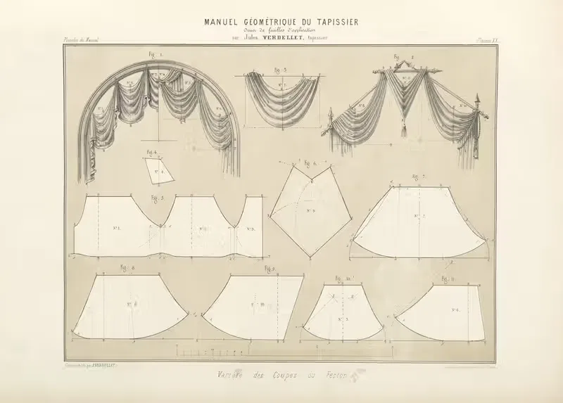 Variété de coupes du feston. — Jules Verdellet