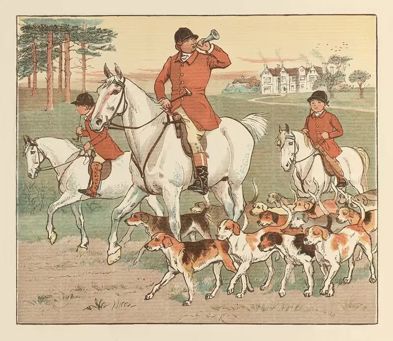 The Fox jumps over the Parson's gate Pl.2 — Randolph Caldecott