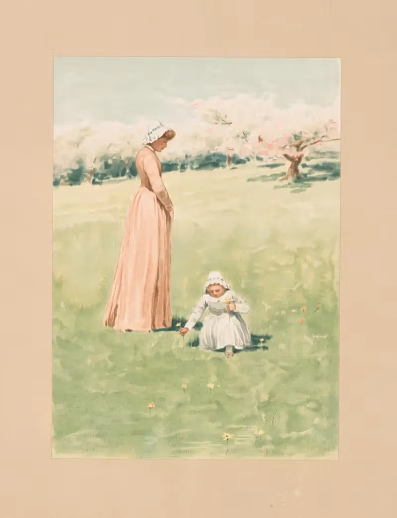 В мае by Уильям Лэдд Тейлор, 1888 — digital art print download