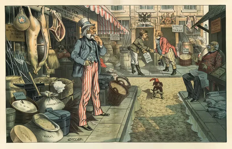Мир, но не бизнес by Бернхард Гиллам, 1885 — digital art print download