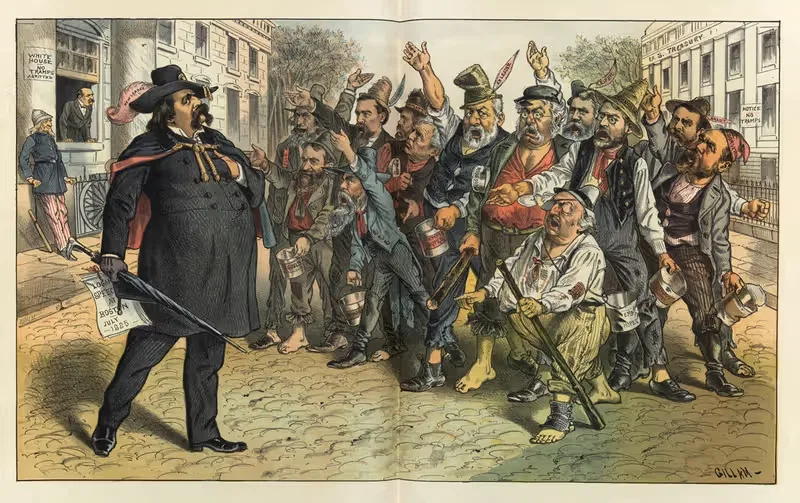The new leader and the old chorus — Bernhard Gillam