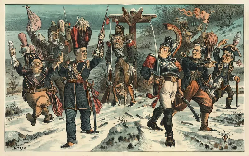 Слишком много лидеров by Бернхард Гиллам, 1884 — digital art print download