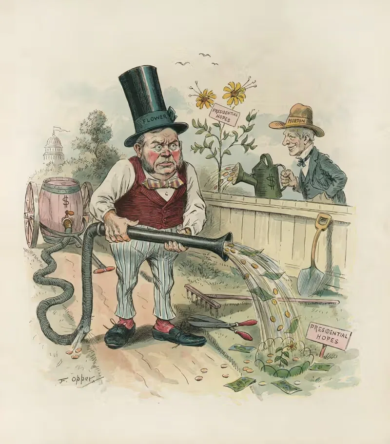Соперничающие политические садоводы by Фредерик Бурр Оппер, 1894 — digital art print download