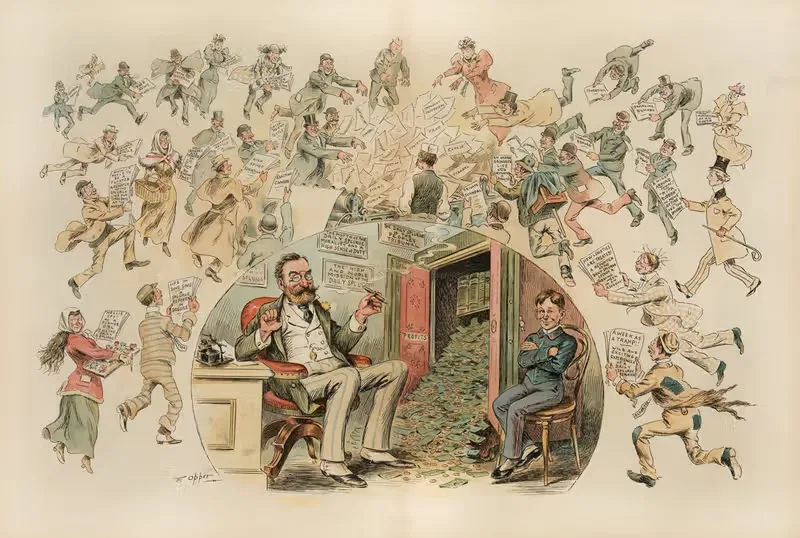 Владелец газеты конца века by Фредерик Бурр Оппер, 1894 — digital art print download