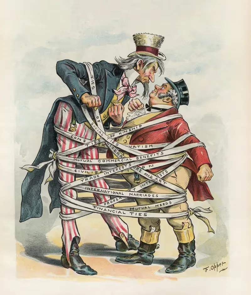 They can't fight by Frederick Burr Opper, 1896 — digital art print download
