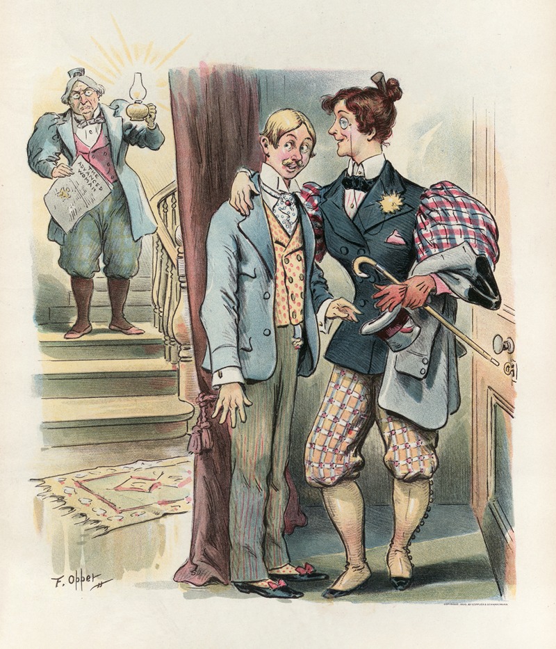 Мы быстро движемся к цели by Фредерик Бурр Оппер, 1895 — digital art print download