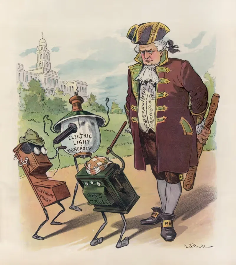 Муниципальная большая дубинка by Джон Самуэль Паг, 1905 — digital art print download