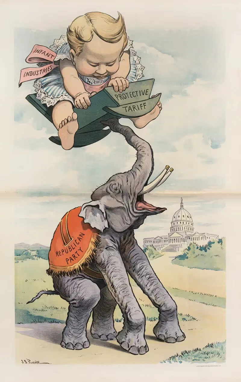The Republican elephant and his growing burden — John Samuel Pughe