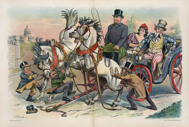 Их нельзя запрячь в одну повозку by Джон Самуэль Паг, 1898 — digital art print download