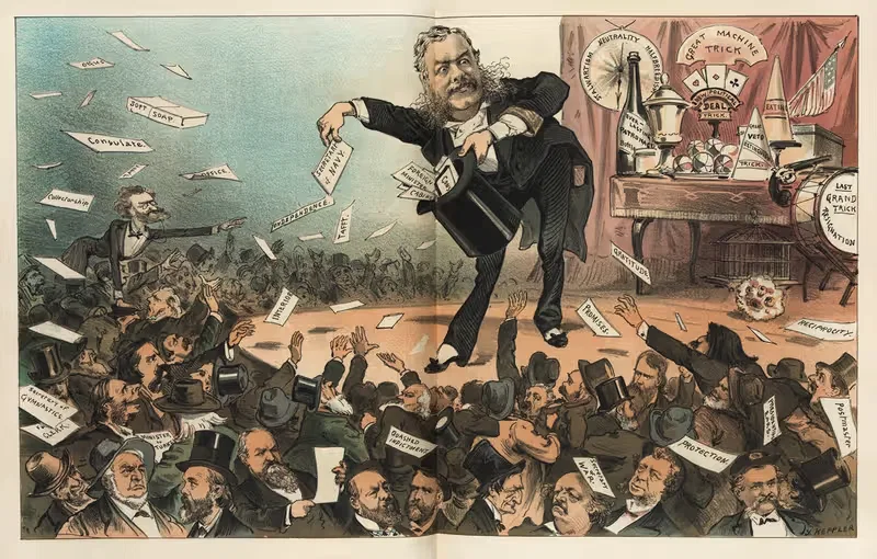 Президентский иллюзионист by Джозеф Фердинанд Кепплер, 1881 — digital art print download