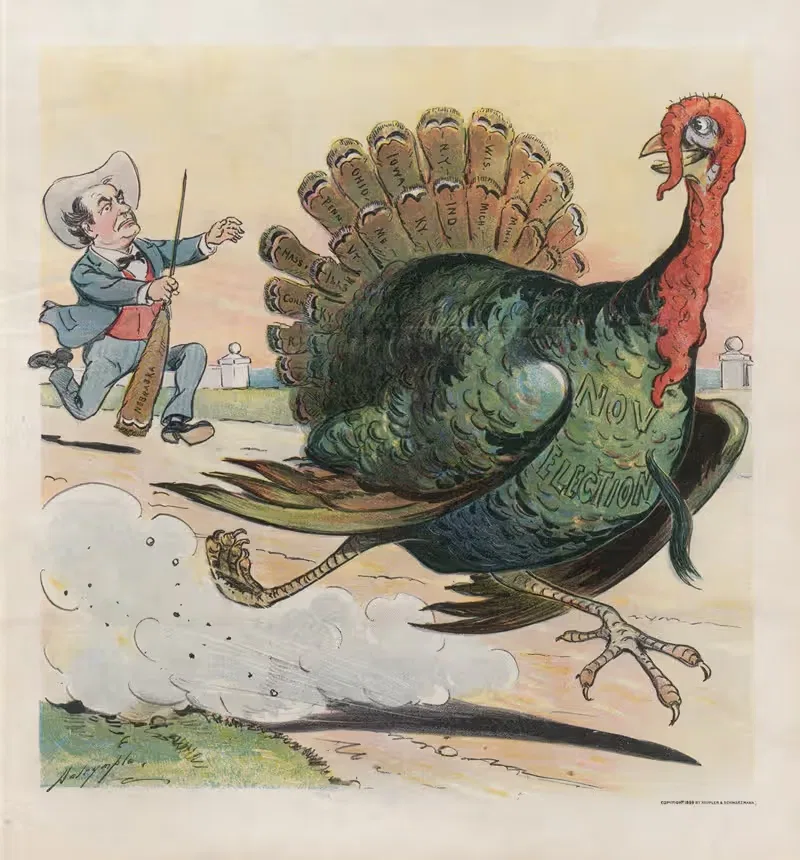 Bryan's thanksgiving by Louis Dalrymple, 1899 — digital art print download