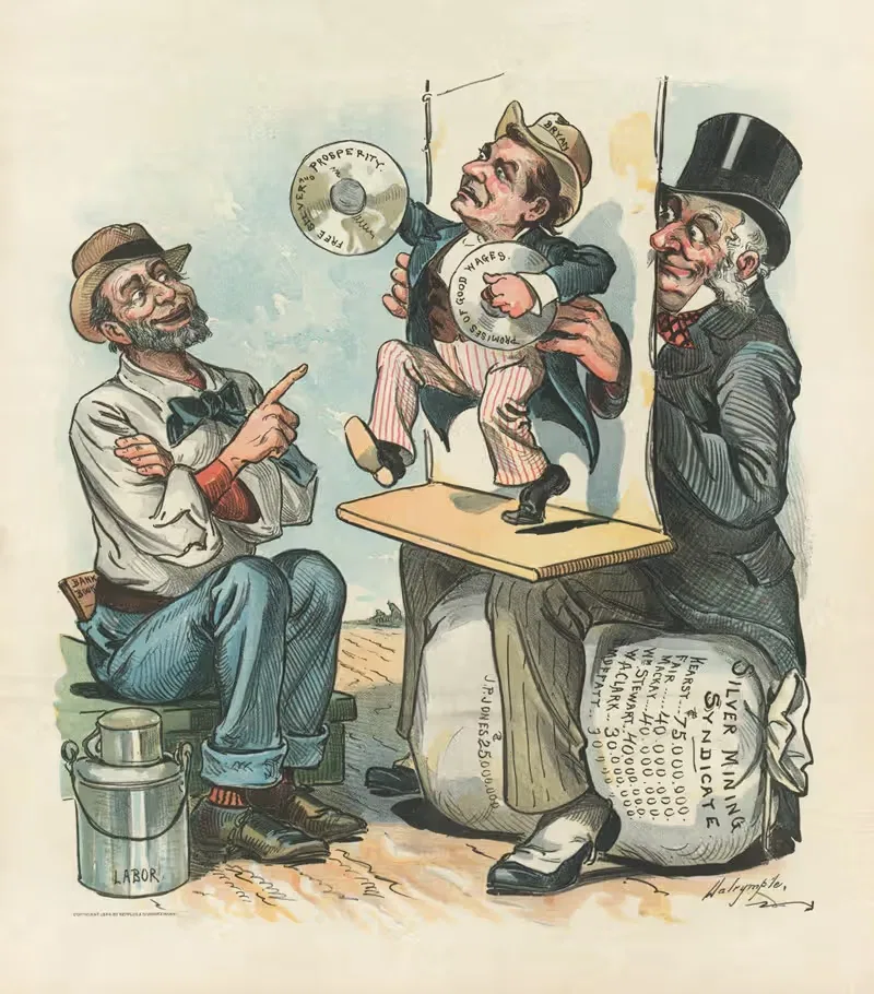 Buncombe and Boodle by Louis Dalrymple, 1896 — digital art print download
