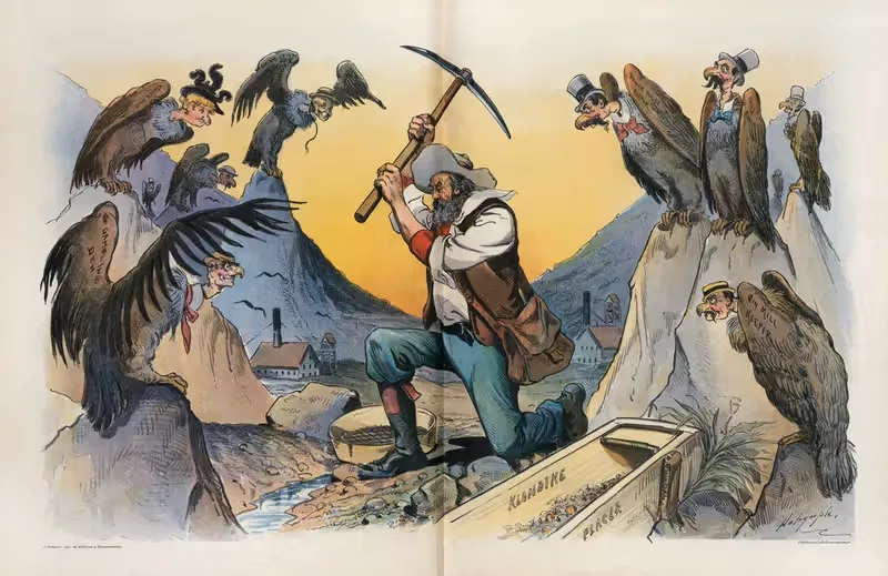 His silent partners by Louis Dalrymple, 1897 — digital art print download